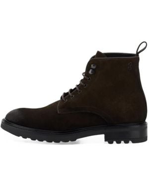 BOGGI Suede Ankle Boots - Black