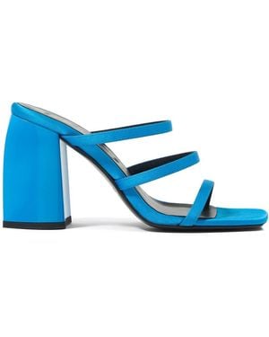 Bimba Y Lola 95Mm Leather Mules - Blue