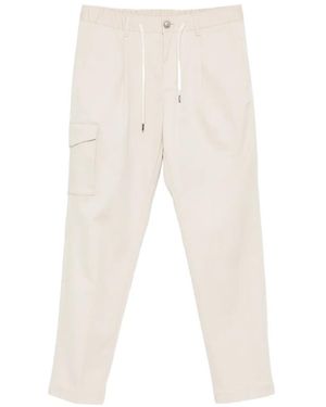 Herno Drawstring-Waistband Cargo-Pocket Trousers - White