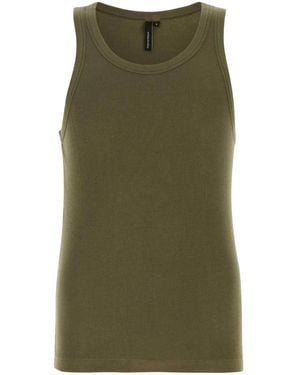 Entire studios Ribbed Tank Top - Green