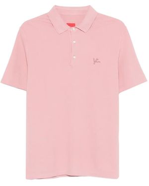 Isaia Polo À Manches Courtes - Pink