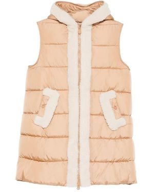 Save The Duck Dolce Hooded Gilet - Natural