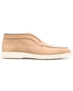 Santoni レザー ブーツ - ピンク