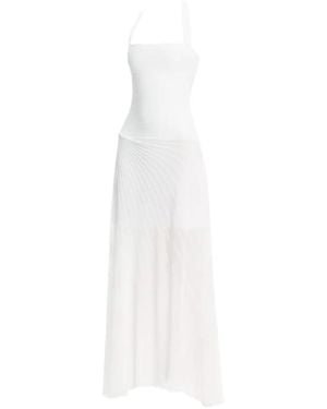 Significant Other Nessa Halter Textured Dress - White