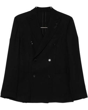 Lardini Jack Met Dubbele Rij Knopen - Zwart