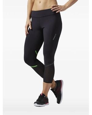 Reebok Leggings A Vita Alta - Nero