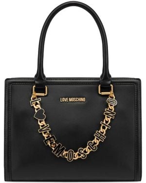 Love Moschino Borsa Tote Con Logo - Nero