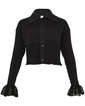CFCL Cardigan Mit Rüschen - Schwarz