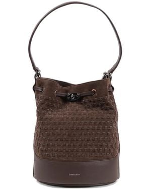 Zanellato Monda'® leather bucket bag - Marrón