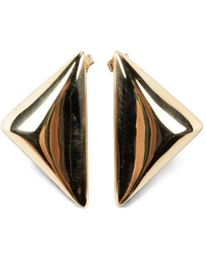 Magda Butrym Pendientes Con Apliques Y Diseño Triangular - Metálico