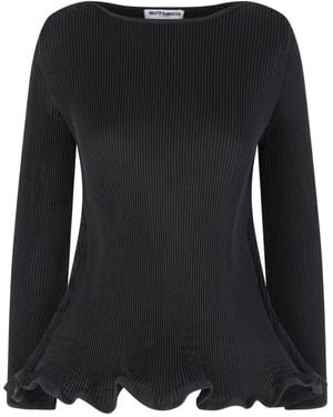 Melitta Baumeister Blouse Plissée - Black