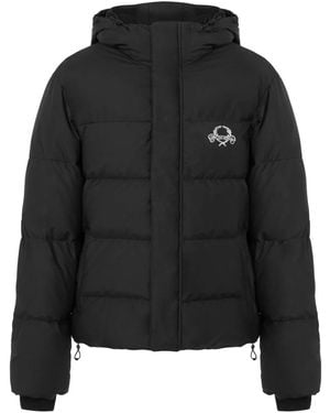 Moschino Logo-Embroidered Padded Jacket - Black