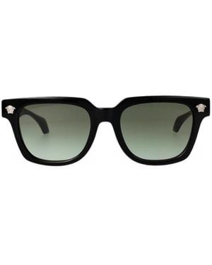 Versace Occhiali Da Sole Medusa Squadrati - Nero