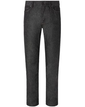 ZEGNA Stretch Cotton And Cashmere Roccia Jeans - Black