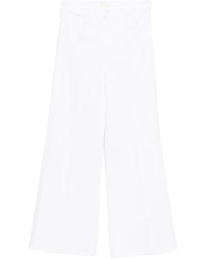 Mother Twister Sneak Jeans - White