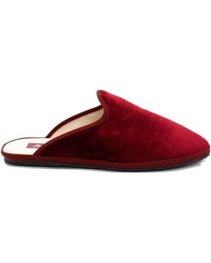 Gondolina San Marco Velvet Mules - Red