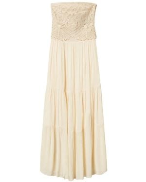 Twinset Maxi Strapless Dress - White