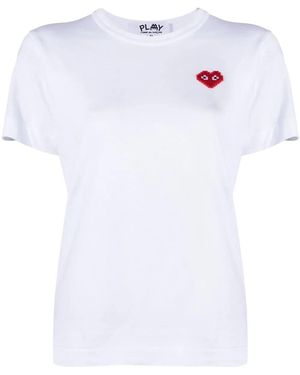 COMME DES GARÇONS PLAY Logo Cotton T-shirt - White