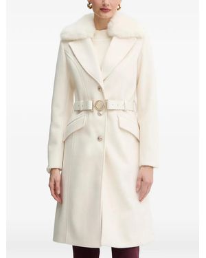 Guess Abrigo con cinturón - Blanco