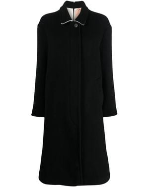 N°21 Abrigo Con Botones - Negro