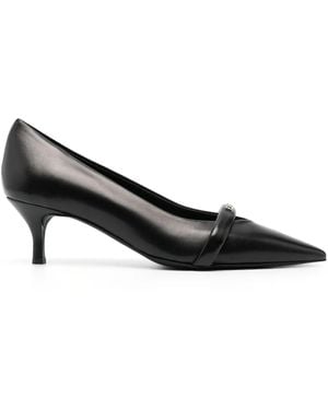 Furla Core Logo-Plaque Court Shoes - Black