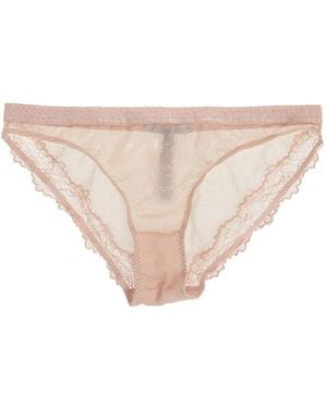 Stella McCartney Lace-Trim Mesh Briefs - Natural