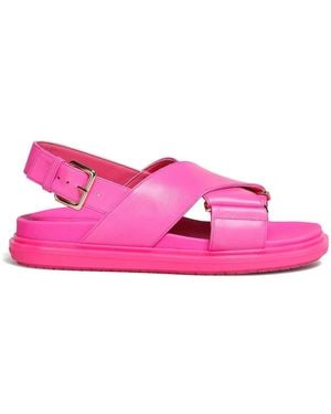 Marni Fussbet Sandalen - Pink