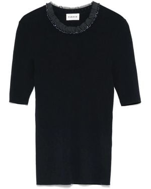 P.A.R.O.S.H. Ribbed T-Shirt - Black