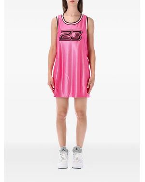 Nike Logo-Print Jersey Mini Dress - Pink
