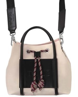 Tous Drawstring Tote Bag - Black