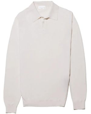 Roberto Collina Long-Sleeve Polo Shirt - White