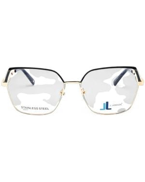 J. LANDON Cat-Eye Frame Glasses - White