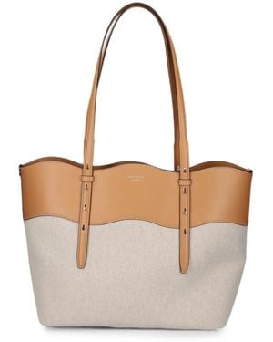 Kate Spade Leather-Panel Shoulder Bag - White