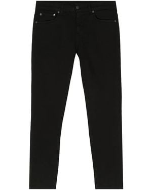 Dondup Monroe Low-Rise Skinny Jeans - Black