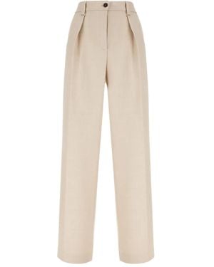 Antonelli Pleated trousers - Natur