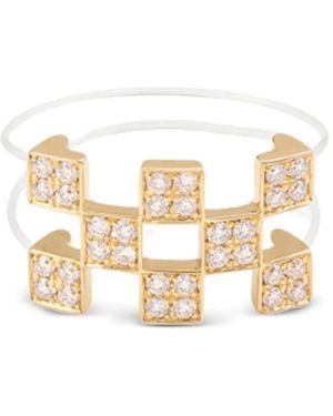MYSTERYJOY 18K Illusion Diamond Ring - Metallic