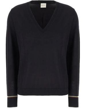 Paul Smith V-Neck Wool Sweater - Blue