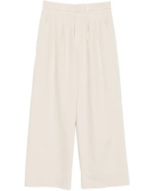 Dondup Broek Met Wijde Pijpen - Wit