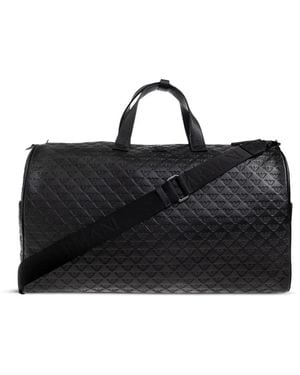 Emporio Armani Bolso de viaje con logo en relieve - Negro