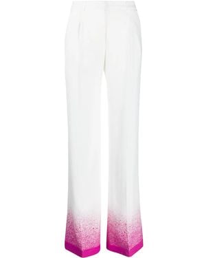 Off-White c/o Virgil Abloh Splatter-Effect Palazzo Trousers - White