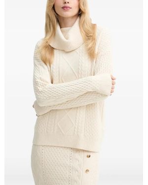 Fracomina Jersey Con Cuello Vuelto - Neutro