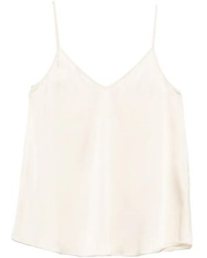 Antonelli Abe V-Neck Top - White