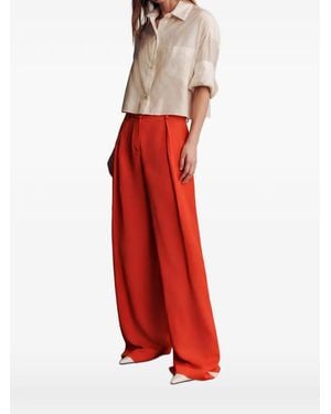 Twp Chemise Crop À Rayures - Red