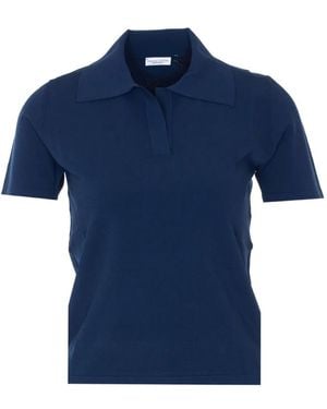 Roberto Collina T-Shirt Met Polokraag - Blauw