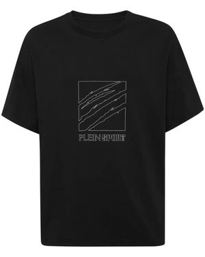 Philipp Plein Outline-Logo T-Shirt - Black