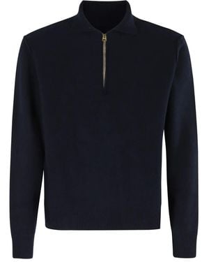 Fortela Half-Zip Sweater - Blue