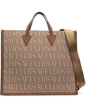 Versace Allover Tote Bag - Braun