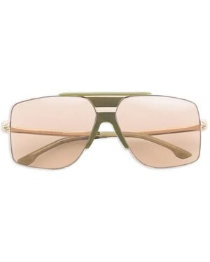 Victoria Beckham Sonnenbrille Mit Oversized-Gestell - Natur