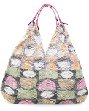 Epice Udaipur Mesh Shoulder Bag - White