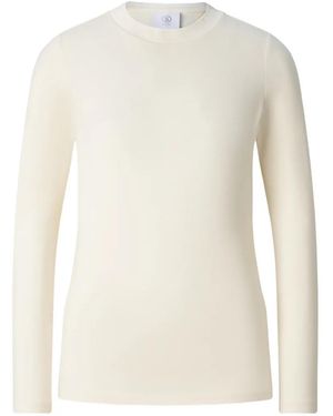 Bogner Alexi Logo-Stitch Overlock-Seam T-Shirt - White
